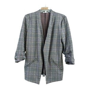 Maurices Evergo Plaid Open-Front Women's Blazer, Large